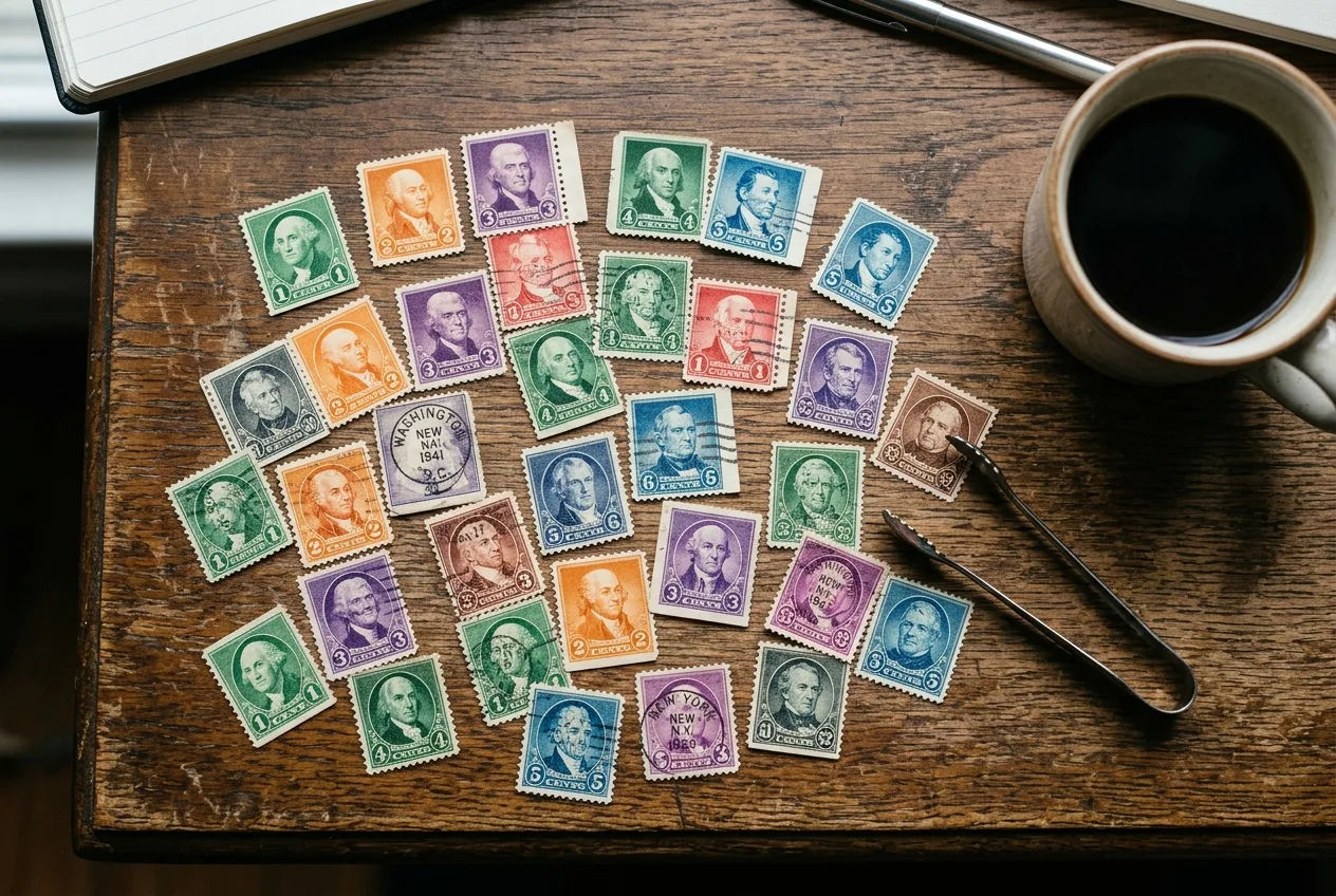 The Ultimate Timeline: Every US President on a Stamp (In Order) 4 The 1938 Presidential Series stamps known as the Prexies