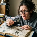 Buying and Selling Stamps: Don't Get Scammed on Your Inherited Collection 9 A magnifying glass inspecting a rare postage stamp for buying and selling