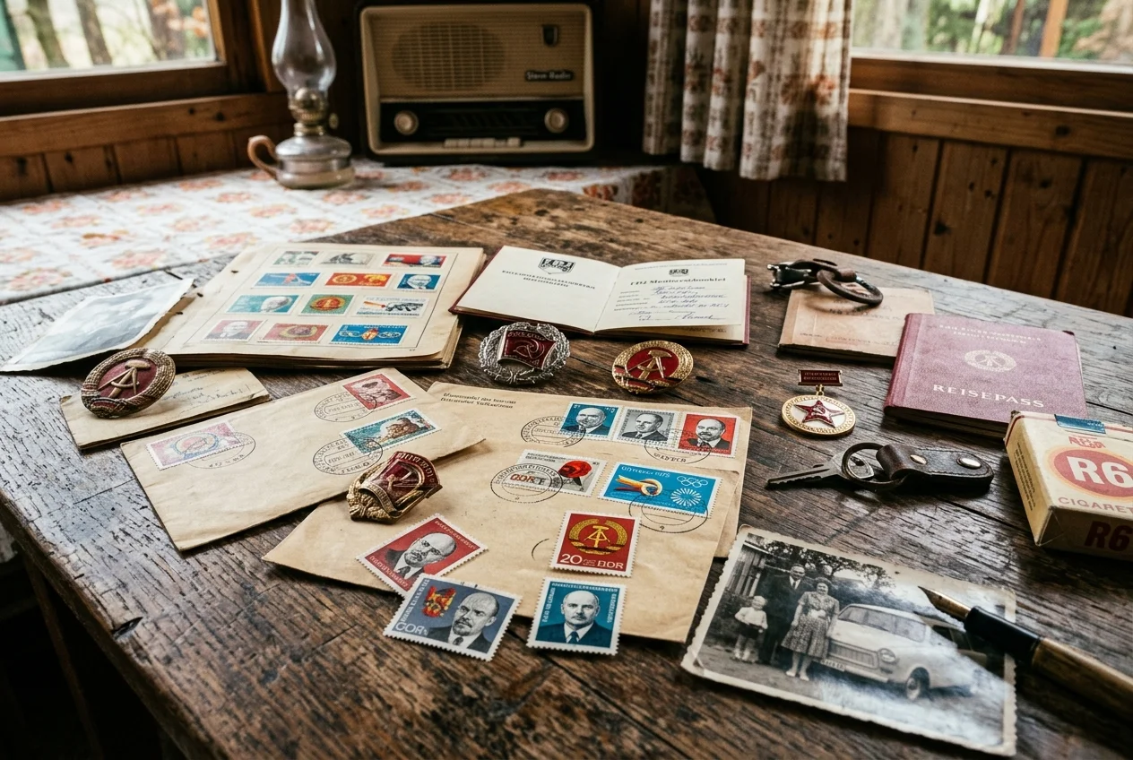 Datsche East Berlin: The Secret History Driving GDR Memorabilia Values 3 Collectible stamps and memorabilia from East Germany