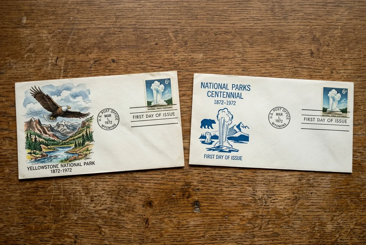The 2026 1st Day Stamp Value Guide (Why 90% Are Worthless) 3 Detailed comparison of valuable hand-painted cachets versus common Fleetwood and Artcraft designs