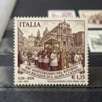 Italian Return of Relics of St. Agatha Stamp 2026: Valuation Guide 8 Francobollo commemorativo italiano del ritorno delle reliquie di Sant'Agata 2026