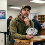A person wondering if they can sell unused postage stamps back to a USPS post office.