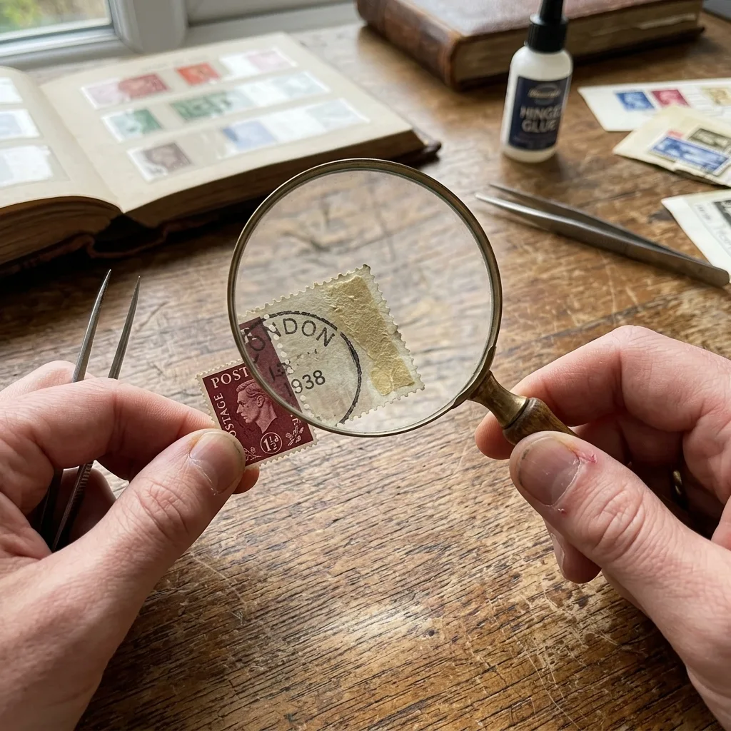 Valuing a Stamp Collection: The Brutal Truth Why 99% Are Worthless 3 Checking stamp condition and gum