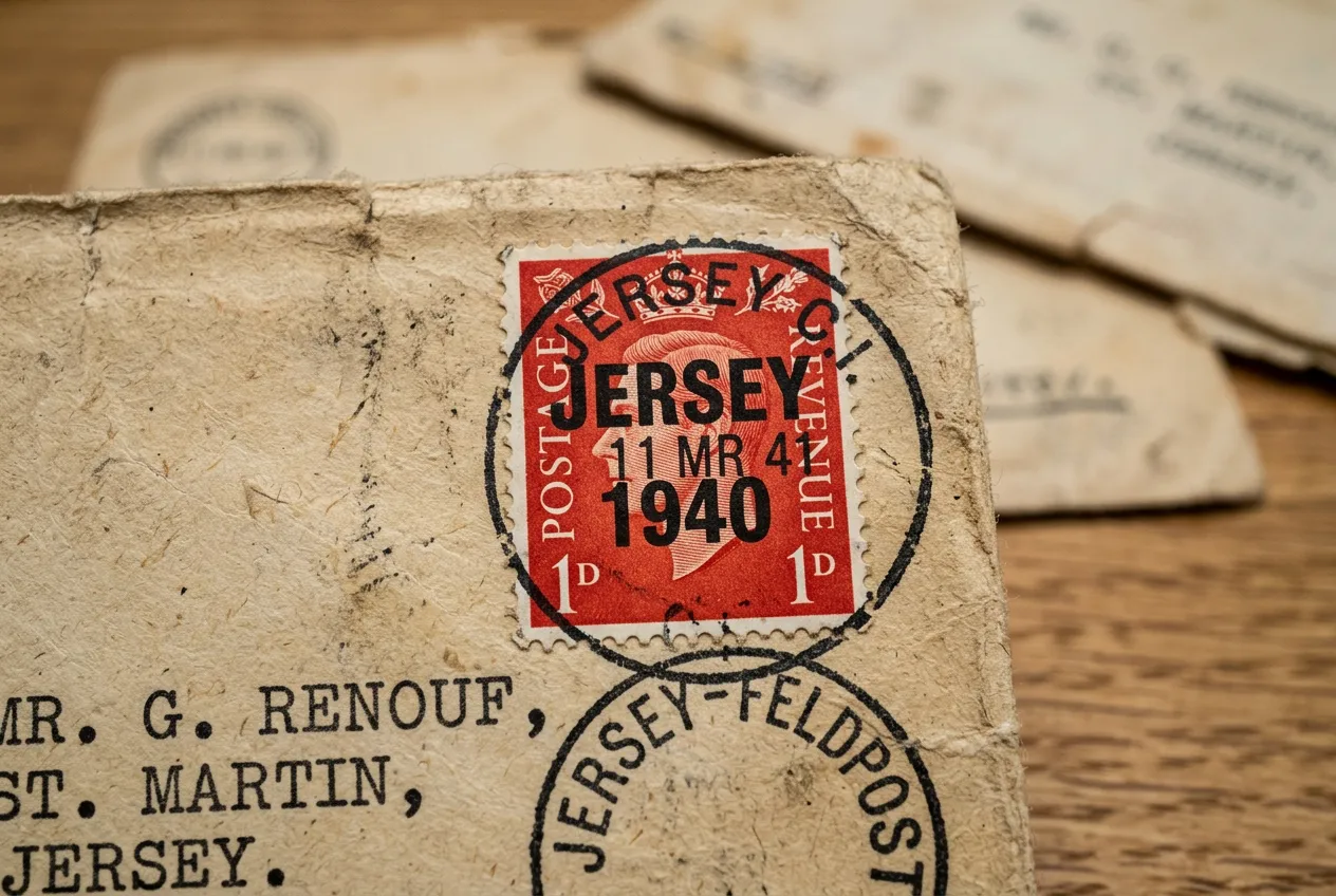 The 0,000 Typo: Why Your Stamp Great Britain Overprnted Jersy Might Be a Fake 1 A rare Great Britain stamp overprinted for Jersey during the 1940 occupation