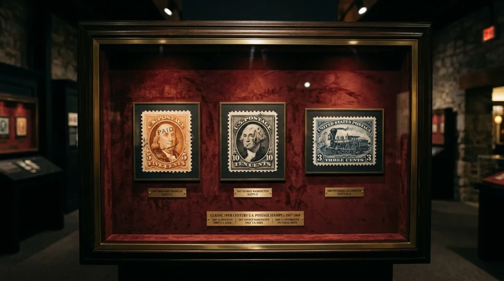 US Classic Stamps: 1847-1893 Issues, Rarities, and Values | Stampostage 1 US Classic Stamps: 1847-1893 Issues, Rarities, and Values | Stampostage (AI Generated Image)