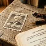 Ten Cents Postal Stamp Robert Frost: Value, History & Errors | Stampostage
