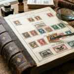 Value of Old USA Postage Stamps: Identification & Price Guide | Stampostage 2 Antique 19th Century US Postage Stamps in Archival Album (AI Generated Image)